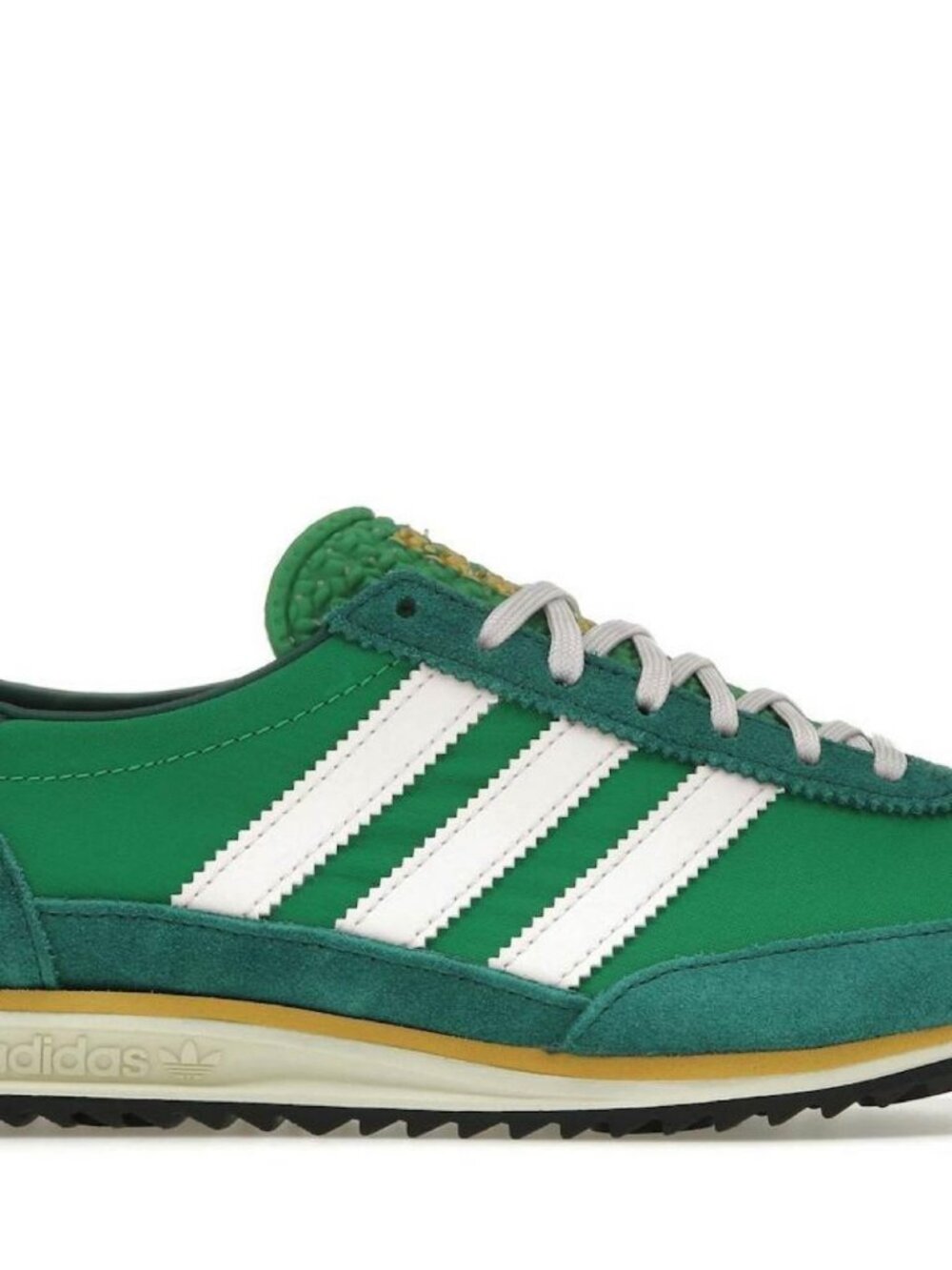 Adidas SL 72 Green Sneakers with White Stripes